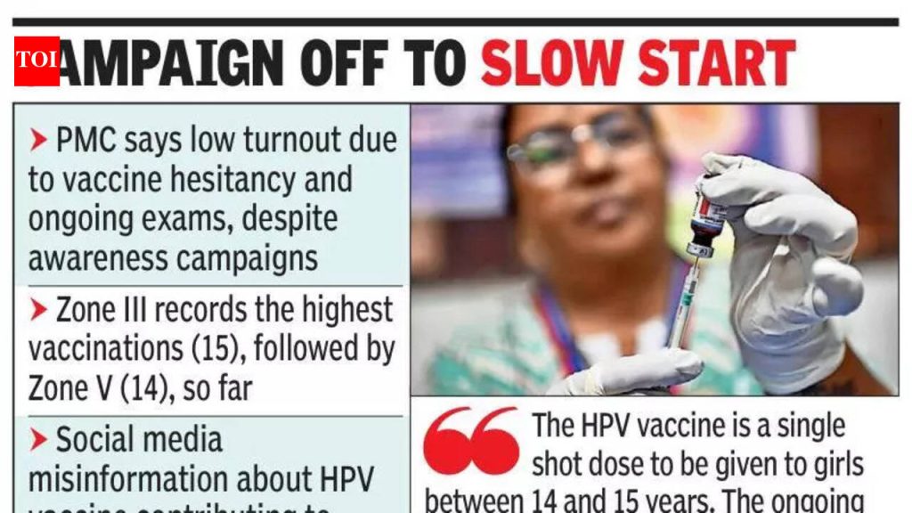 फक्त 44 मुली HPV शॉट घेतात, PMC चालू परीक्षांना दोष देते