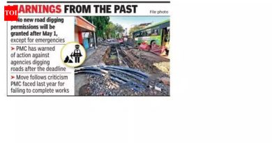 पुणे महानगरपालिकेने रस्ते खोदाईची कामे पूर्ण करण्यासाठी ३० एप्रिलची मुदत दिली आहे