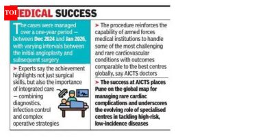 स्टेंटिंग प्रक्रियेनंतर लष्करी डॉक्टरांनी 4 जणांना दुर्मिळ हृदयाच्या संसर्गापासून वाचवले