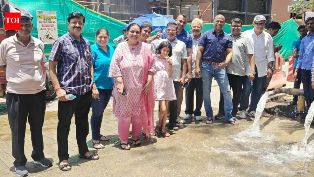 8 वर्षांच्या प्रतिक्षेनंतर पीएमसीचे पाणी NIBM रोड ॲनेक्सी सोसायटीमध्ये पोहोचल्याने दिलासा खोलवर गेला