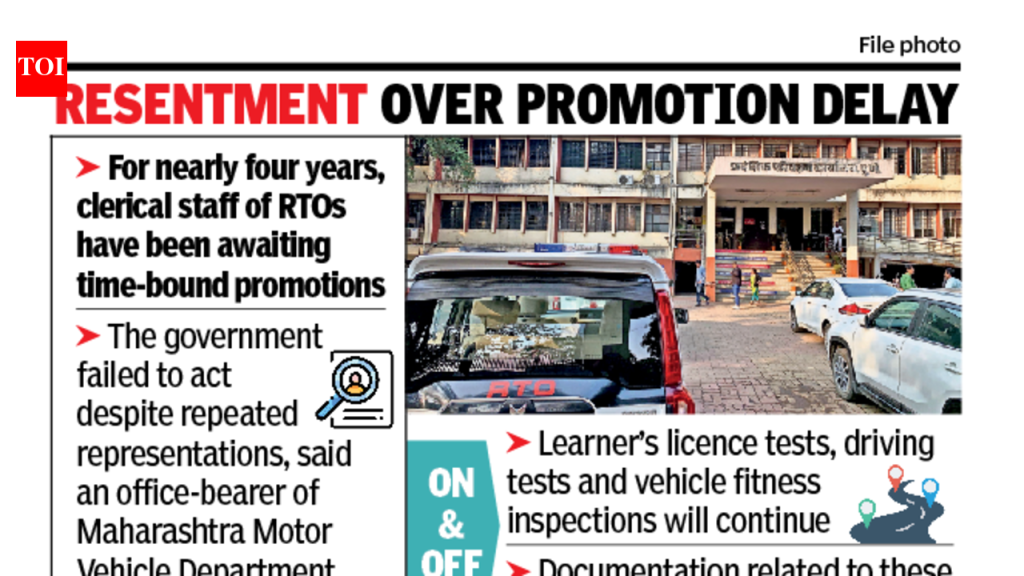 RTO लिपिक कर्मचाऱ्यांच्या संपाचा फटका ड्रायव्हिंग लायसन्स वितरणाला बसणार | पुणे बातम्या